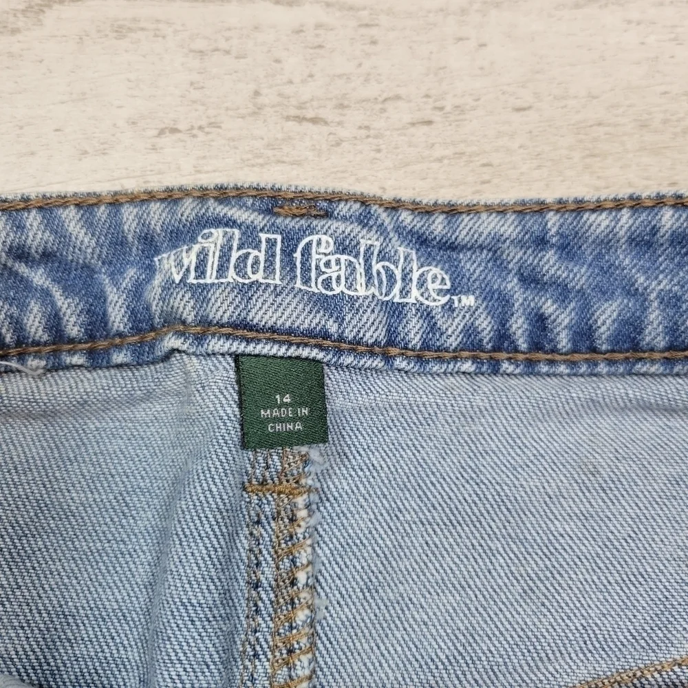 Wild Fable Studded Jean Skirt Size 14